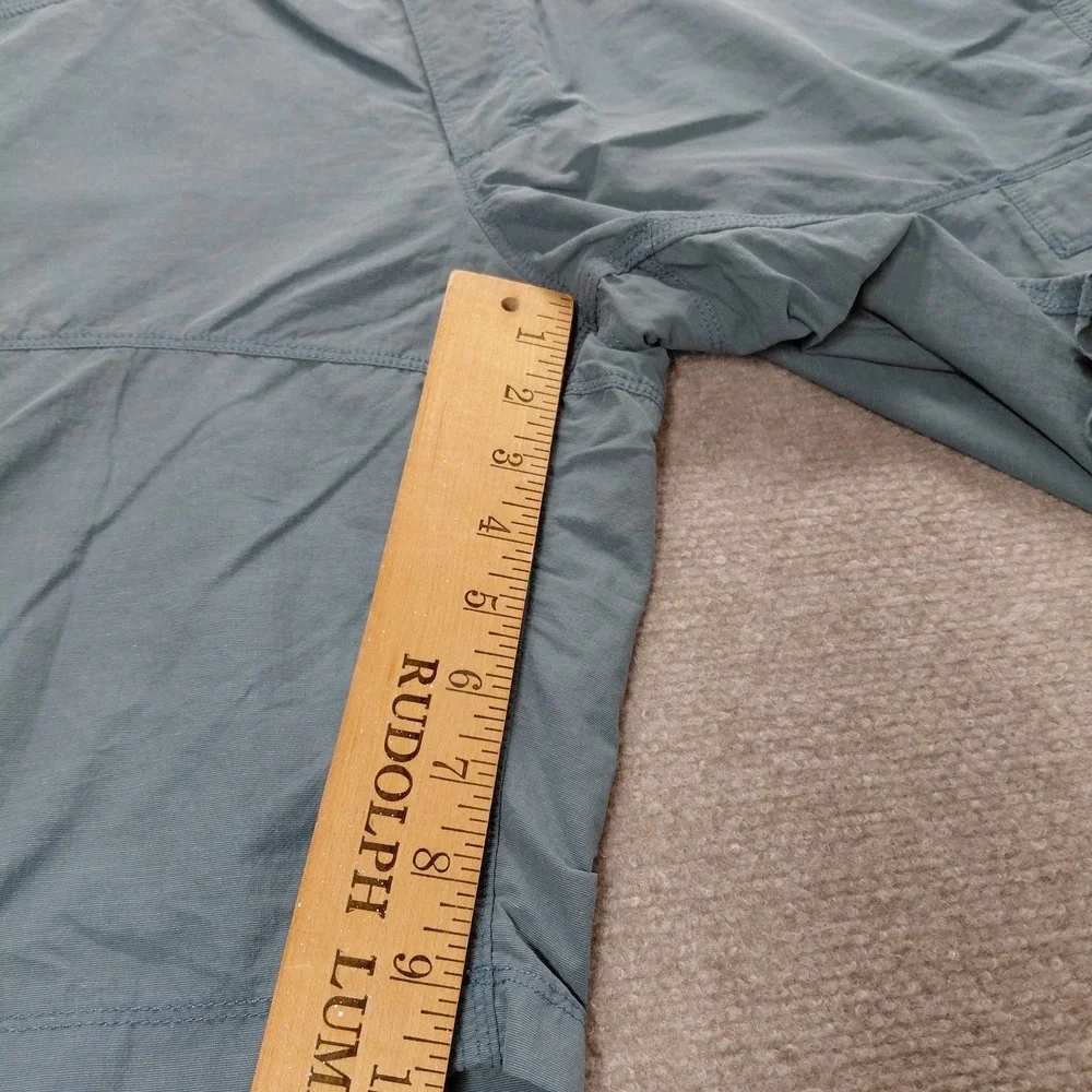 The North Face Mens 38 (Fits 36) Dusty Blue Hiking Cargo Shorts Nylon Blend 9.5